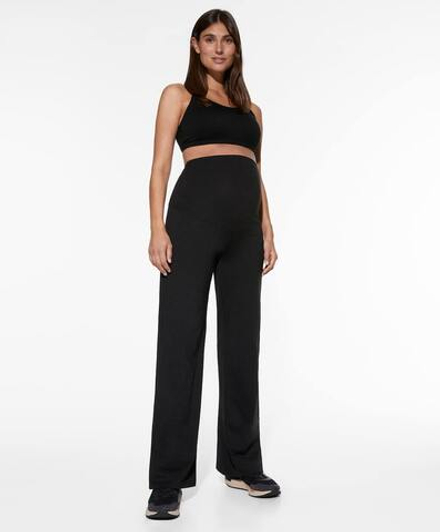 OYSHO Прямые брюки Comfortlux для беременных, черный