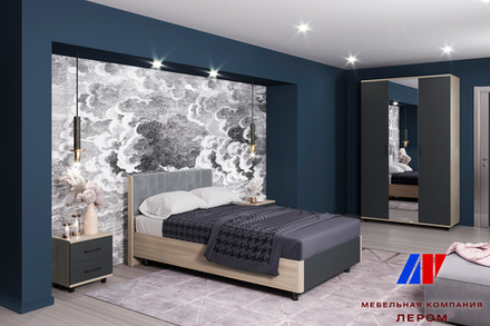 Спальня ГРЕЙС комплект №2 АС-АМ