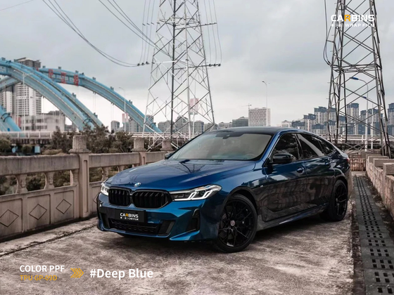 Carbins Color PPF Deep Blue GP 09D синяя цветная полиуретановая защитная антигравийная пленка