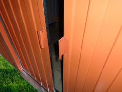 Металлический сарай GreenStorage Арчер D светло-коричневый