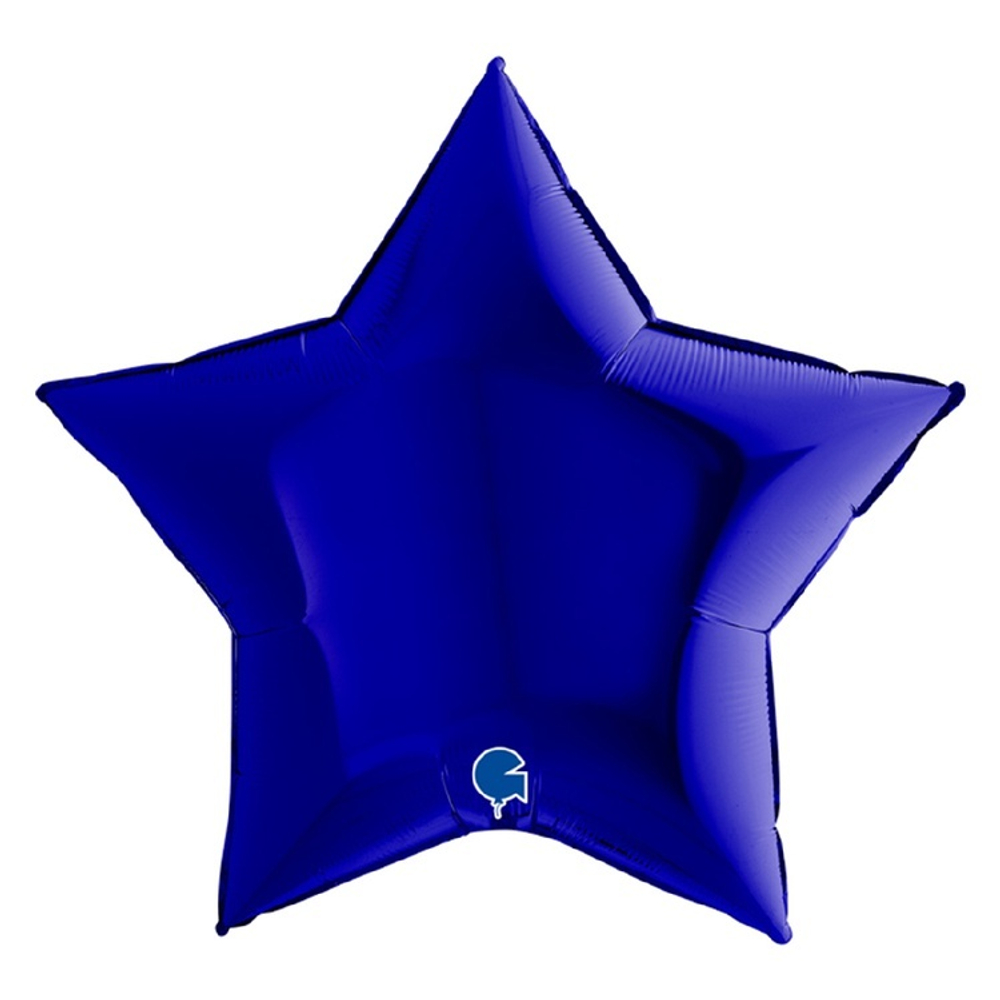Шар Grabo звезда 36" металлик синий #36210BC
