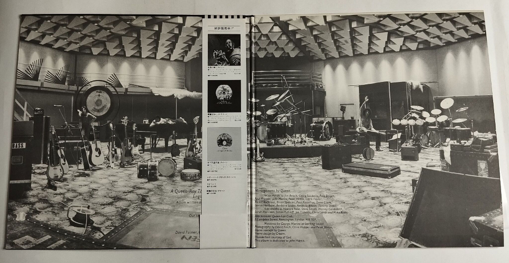 Винтажная виниловая пластинка LP Queen Jazz (Japan 1978) (Obi, Poster)