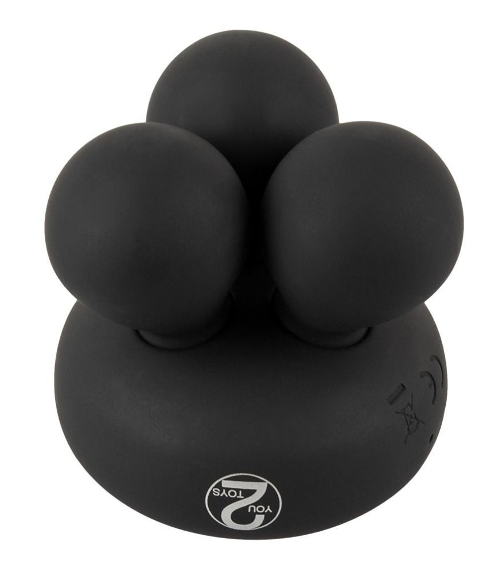 Черный мини-массажер с подогревом Cupa Warming (Цвет: черный)