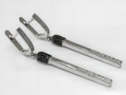 Ювелирные серьги из серебра от бренда"Эстерелла"