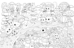 A Million Kittens. Coloring Book