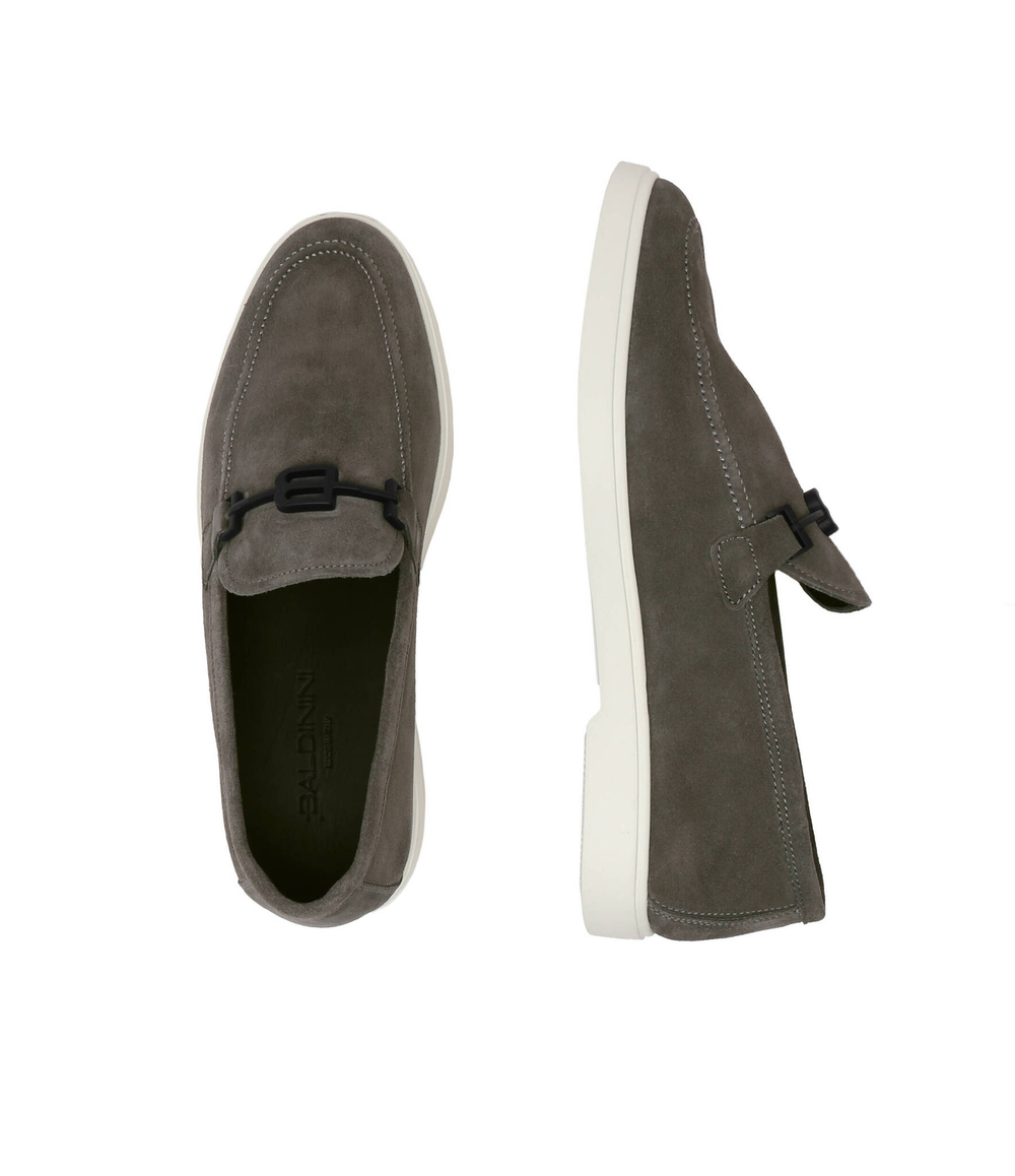 Кожаные мокасины Baldinini - серый(U4E121P1CROS)