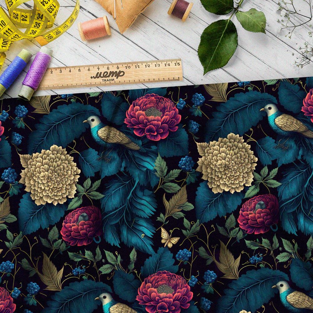 Ткань бифлекс  викторианская Италия