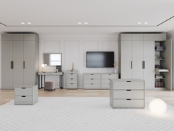 Антресоль на шкаф Даллас, белая 80-693.1