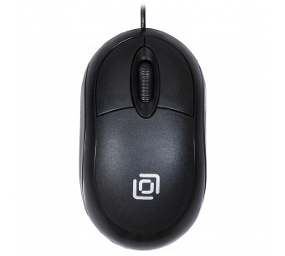 Мышь Оклик 105S черный оптическая (800dpi) USB