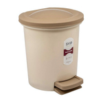 Контейнер для мусора с педалью Vogue 6 л кофейный