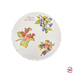 Блюдо для торта на ножке NUOVA CER Лесные ягоды 32см