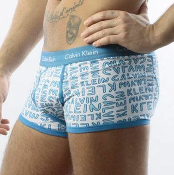 Мужские трусы боксеры Calvin Klein 365 print Blue CK