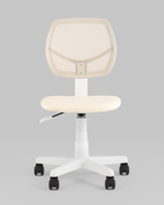 Кресло компьютерное детское ЛОЛО бежевый пластик белый