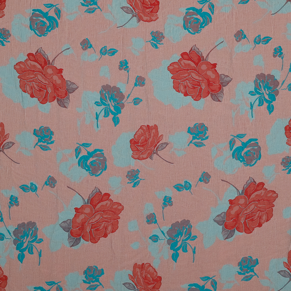 Мягкий шёлковый жаккард с тонкой вуалью