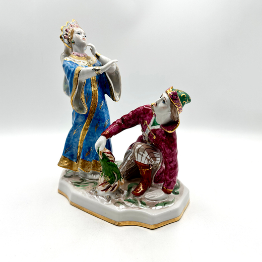 Царевна-лягушка. Статуэтка фарфоровая. Автор Богданова О. М.СССР Дулево. 1970-егг. Ручная роспись, з