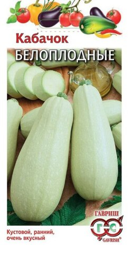 Кабачок Ролик белоплодный 2г Ц Гавриш
