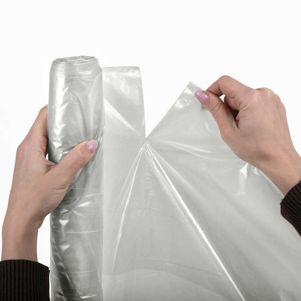 Мешки для мусора прозрачные прочные 160 л, в рулоне 10 шт.,50 мкм, 90х110 см, LAIMA, 609210