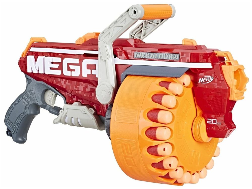 Бластер Мега Мегалодон Nerf Mega Megalodon пистолет игрушечный E4217