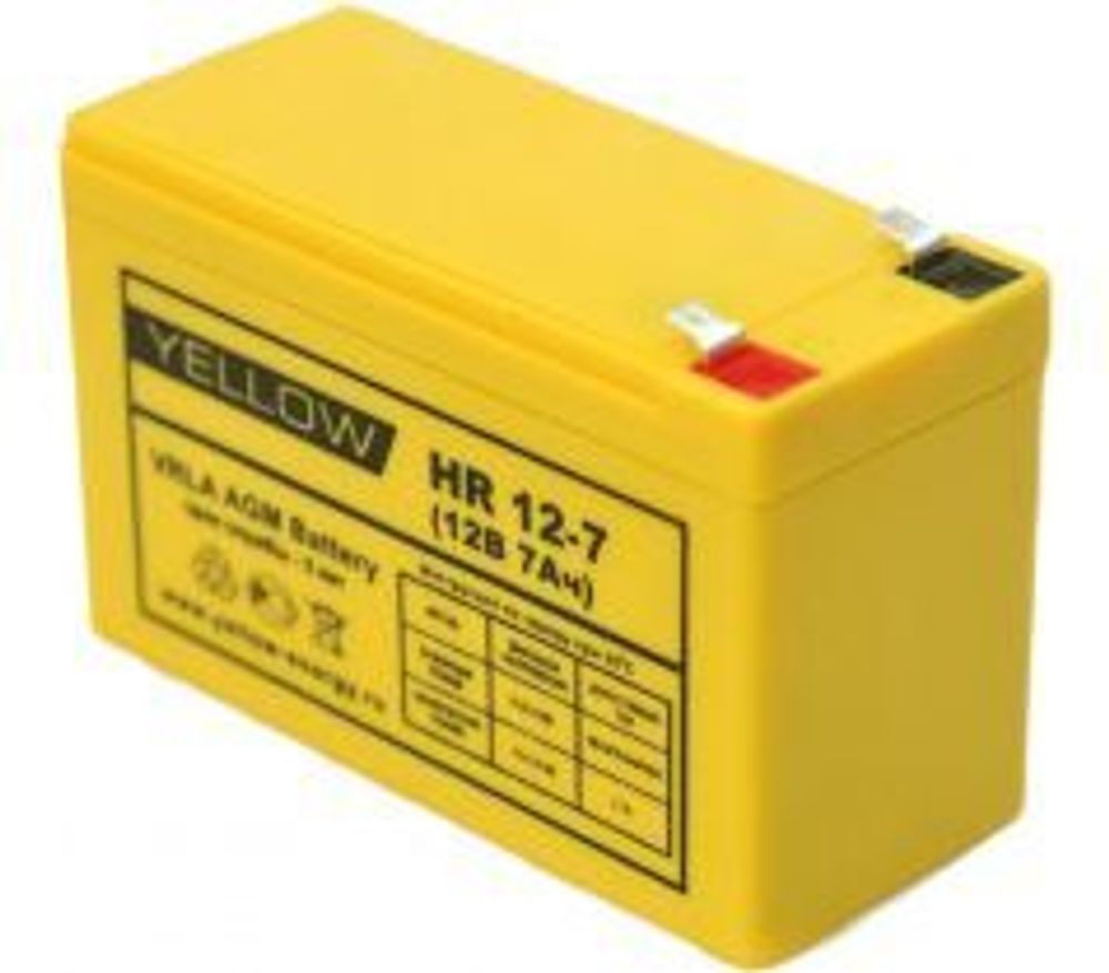 Аккумулятор YELLOW HR 12-7