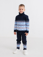 Свитер вязаный с горлом "Северное сияние"