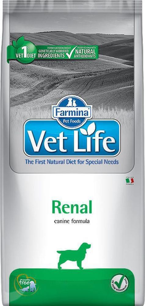 Farmina VetLife 12 кг Renal для собак при заболеваниях почек