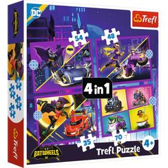 Puzzles - "4in1" - Meet Batwheels / Warner Batwheels