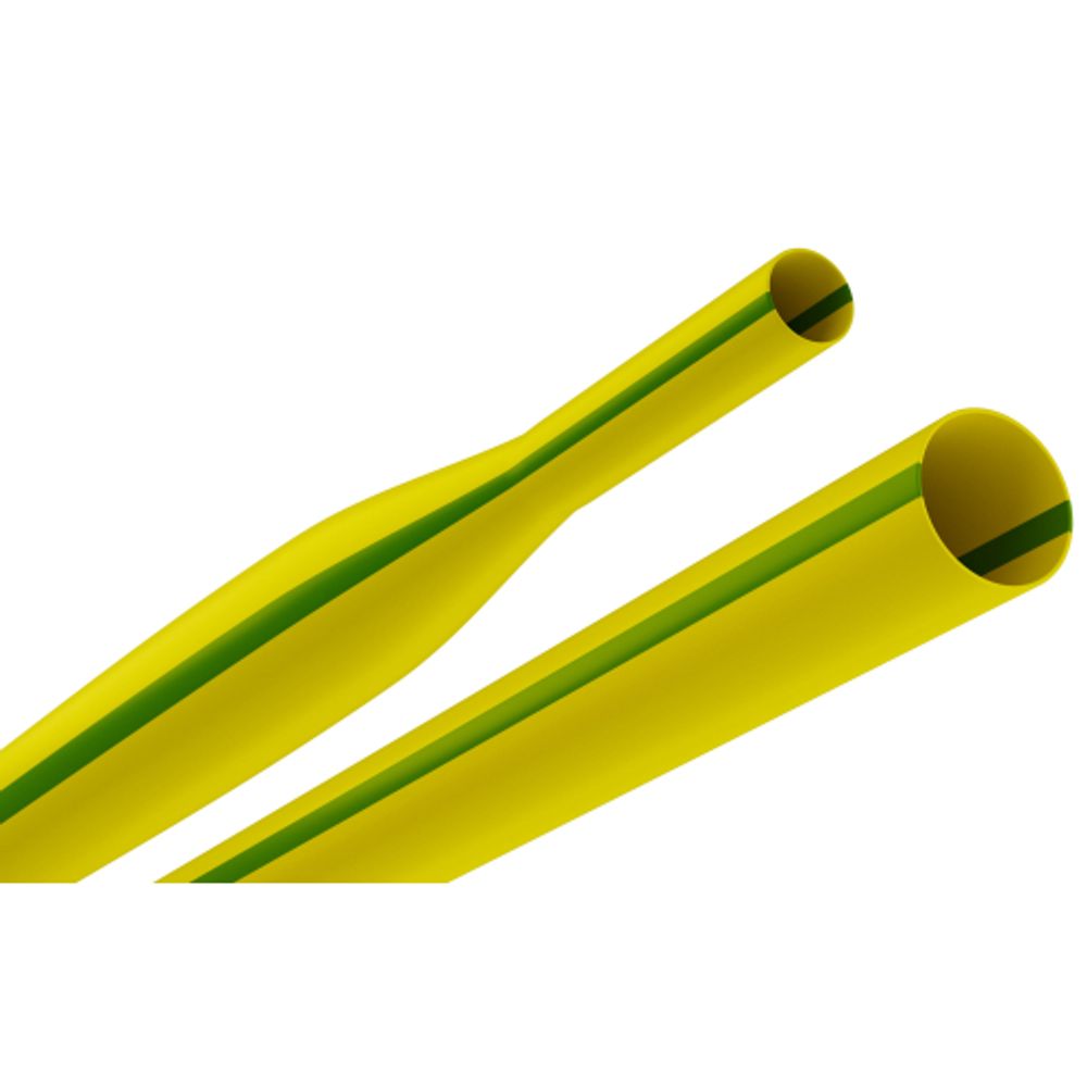 Термоусадочная трубка ЭРА NO-224-441 ТТУ нг-LS 10/5 жёлто-зелёная в отрезках по 1 м 25 шт | Термоусадочная трубка (ТУТ)