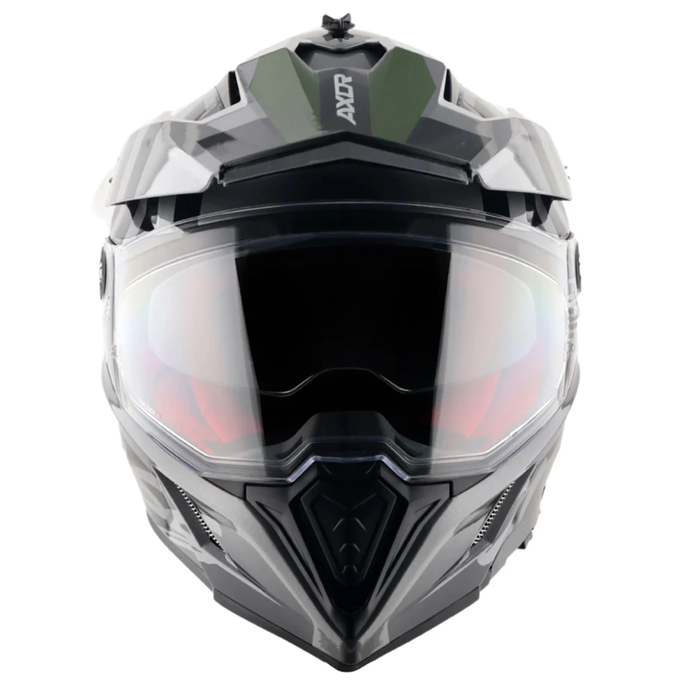 Шлем AXOR X-CROSS ORBIT D/V, с визором, цвет черный/серый (XL)