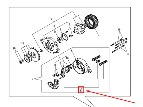 XL180832000 (XL1808320) DIODE ASSY