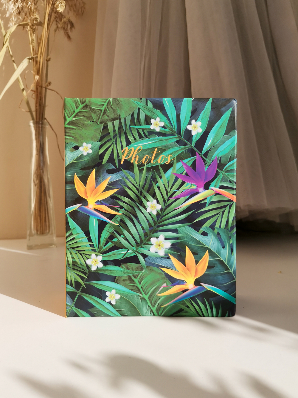 Фотоальбом на 100 фото 10х15 см, пластик. листы belle fleur Райский цветок
