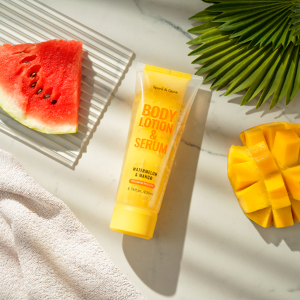 Spark&Glow Лосьон для тела с ароматом арбуза и манго - Body lotion watermelon&mango, 200мл