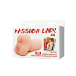 Телесный мастурбатор Jill - вагина и анус (Цвет: телесный)