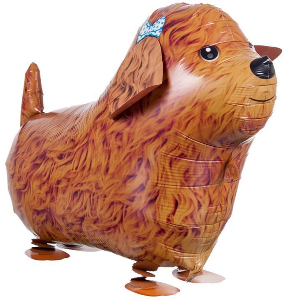 Шар (23"/58 см) Ходячая Фигура, Терьер, Коричневый1 шт.