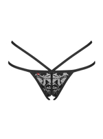 Пикантные кружевные трусики-стринги (Размер: L-XL) (Цвет: черный)