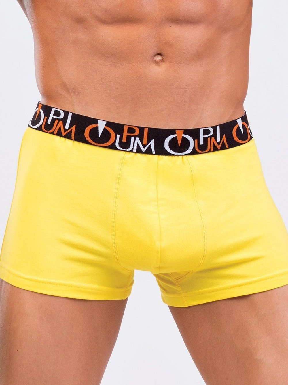 Комфортные мужские боксеры средней посадки (Размер: L) (Цвет: желтый)