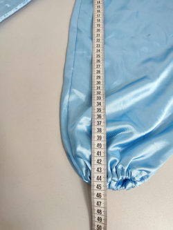 Брюки атласные голубые на 7 лет