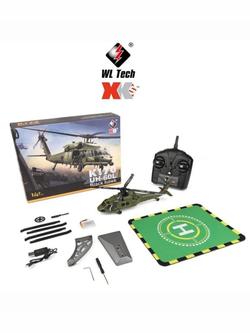Радиоуправляемый вертолет военный WLtoys XK K170 UH-60L 6G осевой гироскоп , бесколлекторный мотор
