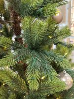 Елка с гирляндой "Рождественская" (Литая хвоя) от 1,8 м до 2,1 м