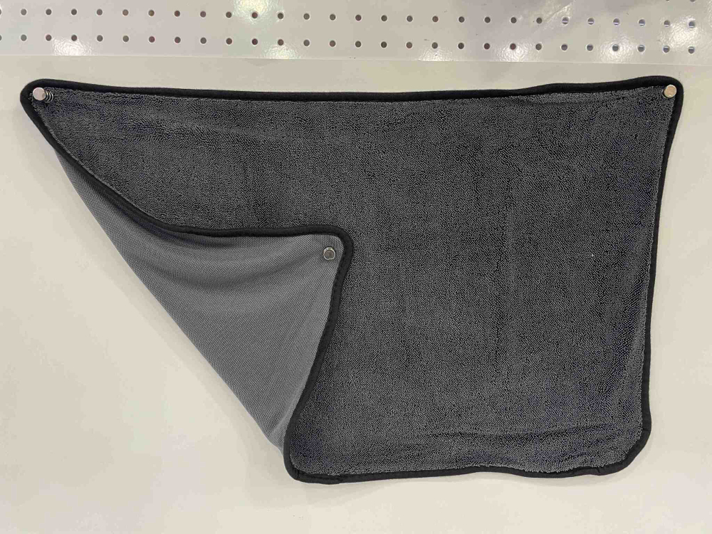 W-01DD / Мягкое полотенце из микрофибры для чистки автомобиля (серый) 60x40 см (за 1 шт.)