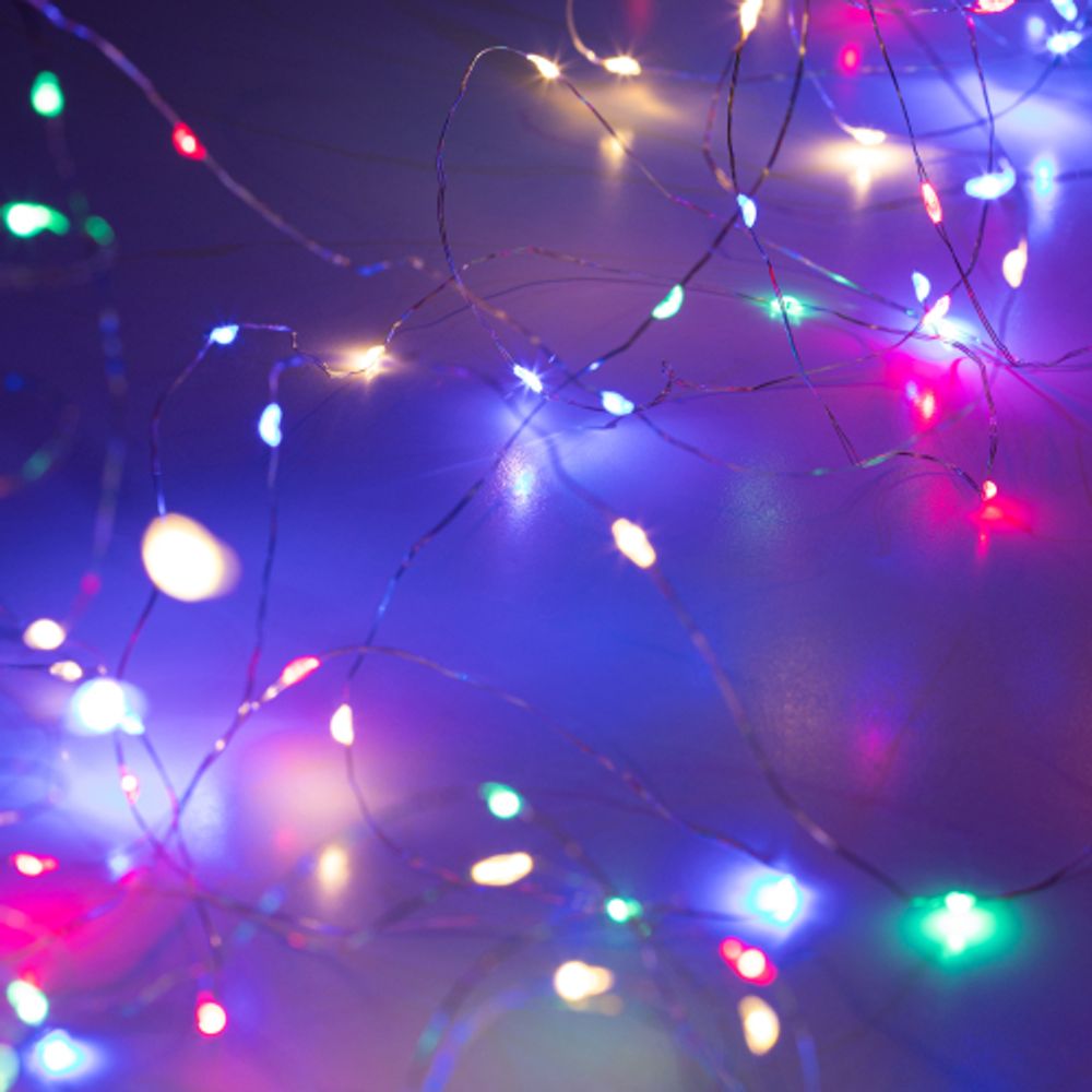 Светодиодная новогодняя гирлянда ЭРА ЕGNIG - ZM занавес с пультом 3*3 м мультиколор 300 LED | Гирлянды