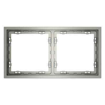 Рамка пластиковая VOLTUM S70 на 2 поста, (сталь)