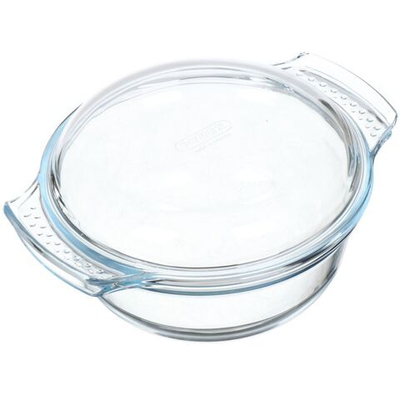 Кастрюля стекло жаропрочное, 2 л, с крыш, Pyrex, 108A000N