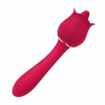 Розовый вибромассажер Rose Pro 6 - 21,4 см. (Цвет: розовый)