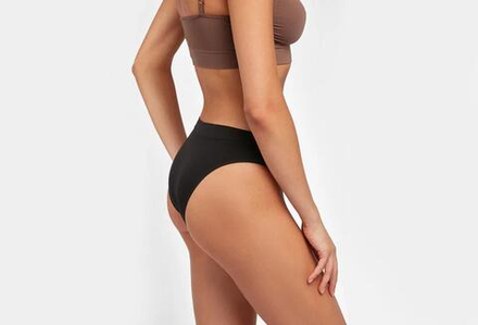 Трусики слип классик в мелкий рубчик