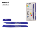 Маркер перм. 1.5мм. "Belar" синий, пулевидный наконечник (Mazari)
