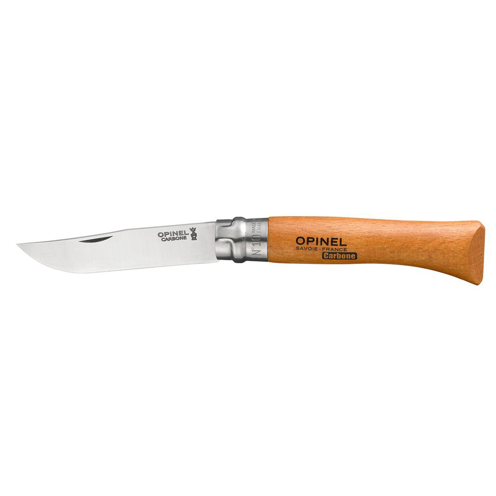 Нож Opinel №10, углеродистая сталь, бук