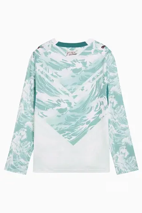 Футболка с длинными рукавами Puma Portugal 2026 Away Junior - бирюзовый