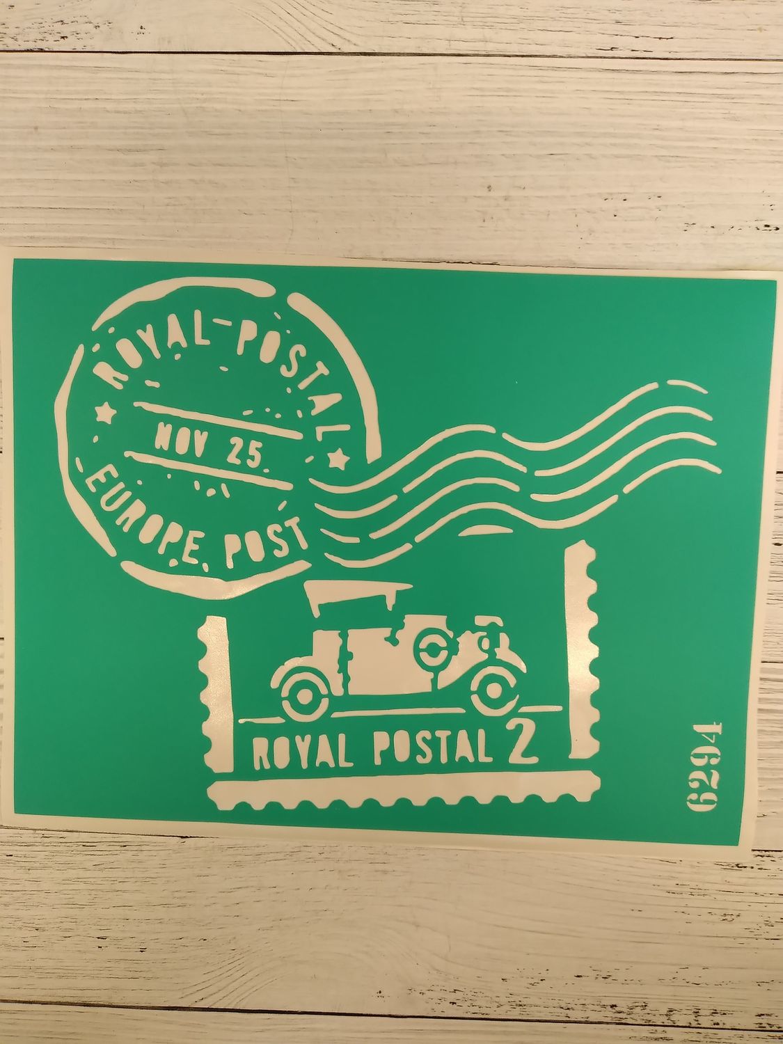 трафарет на клеевой основе,6294, 20*15см