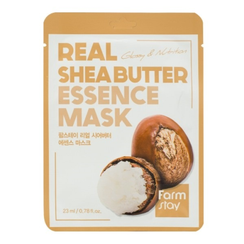 Тканевая маска для лица с маслом ши FarmStay Real Shea Butter Essence Mask