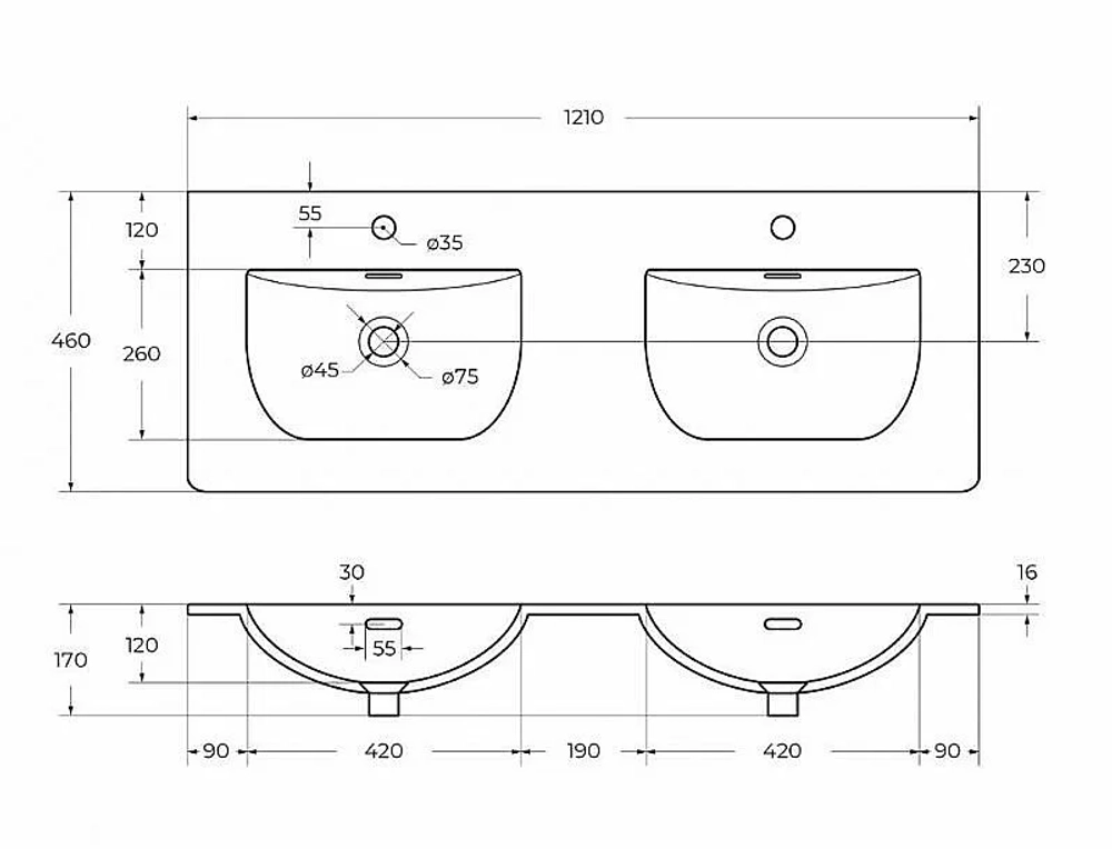 Тумба с раковиной BelBagno UNO-1200-4C-SO-СO бежевый матовый
